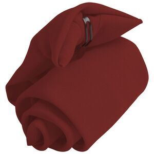Premier Tie - Mens Plain Workwear Clip On Tie (Pack of 2) / Burgundy